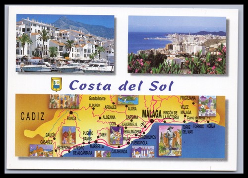 Cartolina costa del sol - costa,