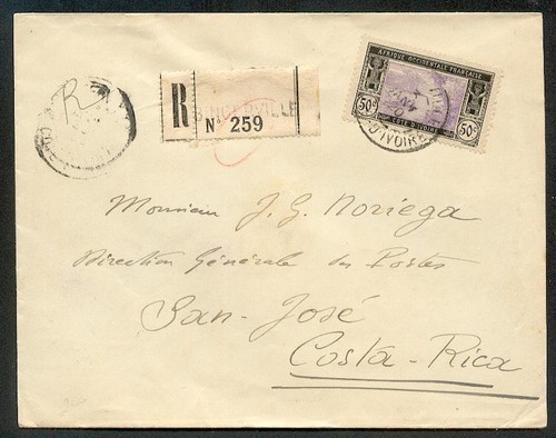 Costa avoire 1920 lettera - costa,