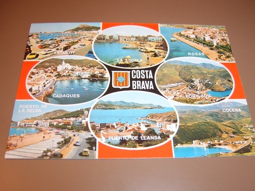 Cartolina spagna costa brava - spagna,