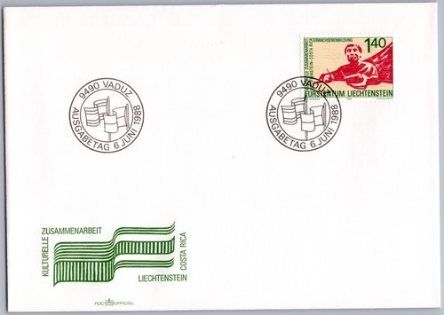Liechtenstein fdc vaduz - liechtenstein,