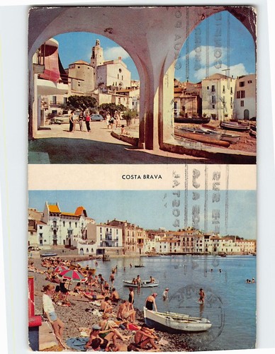 Cartolina costa brava spagna - cartolina,