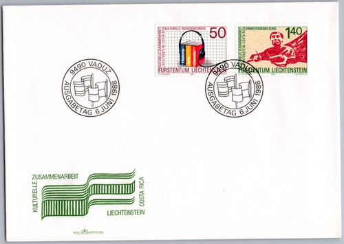 Liechtenstein fdc vaduz 1988 - liechtenstein,