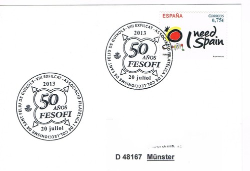 Spagna timbro speciale sant - speciale,