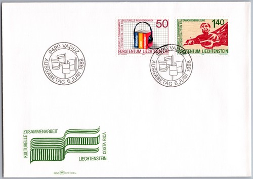 Liechtenstein fdc vaduz 1988 - liechtenstein,