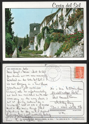 Costa del sol spain postcard - spain,