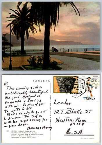 Cartolina nerja spagna - nerja,,